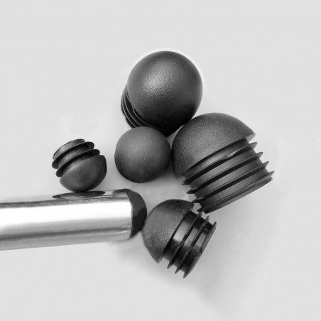 Plastic chair leg cap (inside, ball, round, 14-17-19, black) Plastic chair leg cap (inside, ball, round, 14-17-19, black)