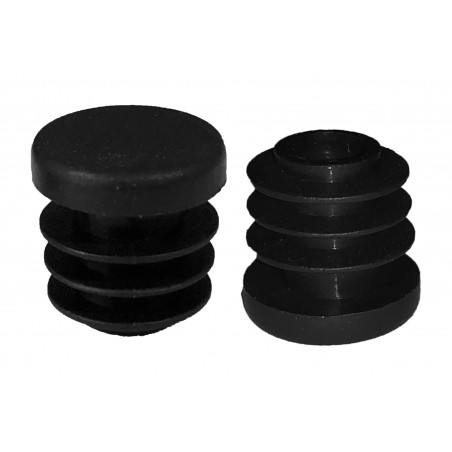 Set of 100 plastic chair leg caps (inside, round, 5-9-10