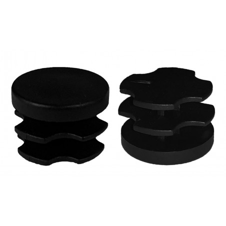 Set of 48 chair leg caps (F10/E15/D16, black)