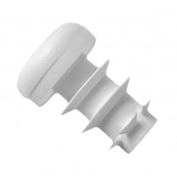 Set of 50 plastic plugs (inside, round, 5-8.5-10, white)