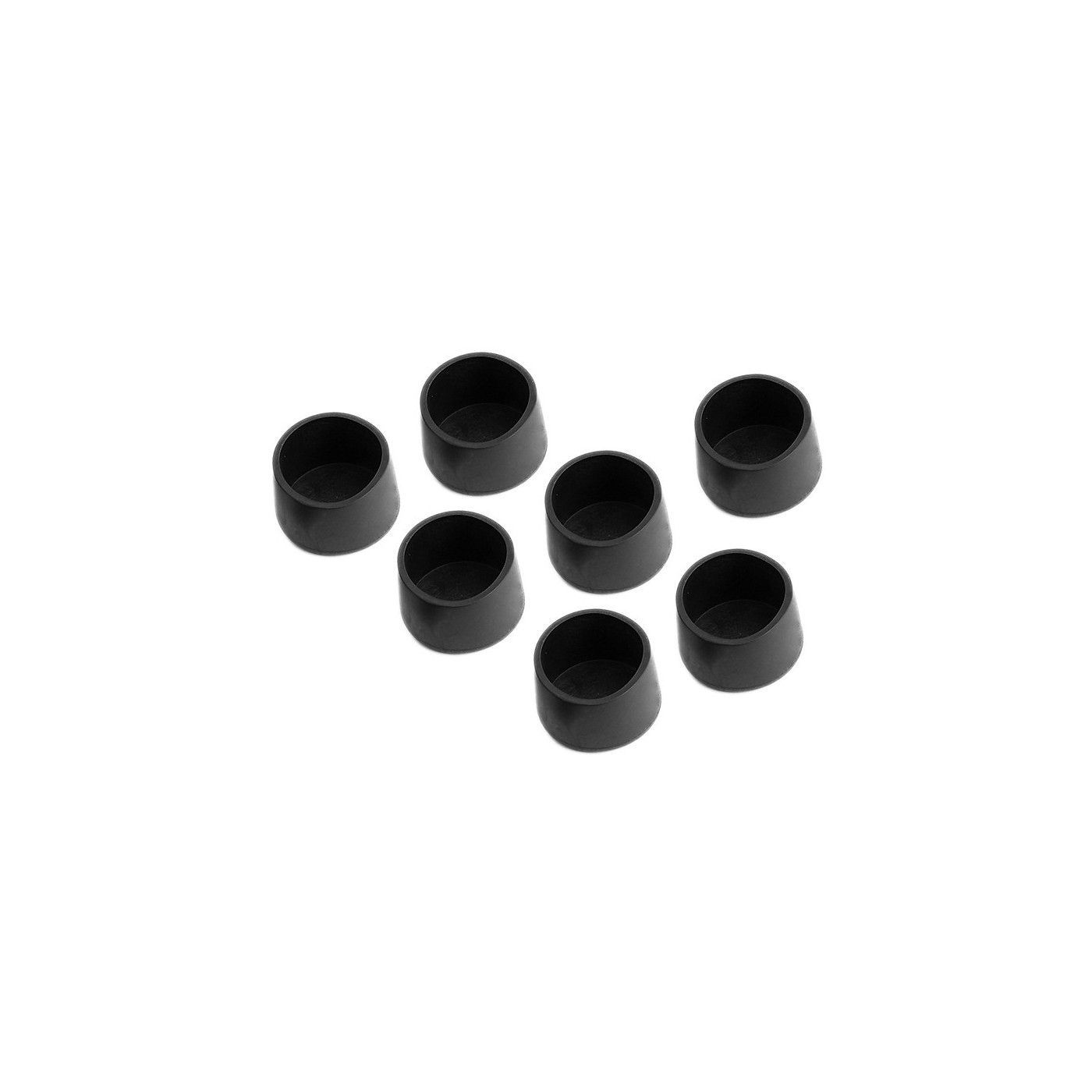 Flexibele stoelpootdop (omdop, rond, 48 mm, zwart) [O-RO-48-B]