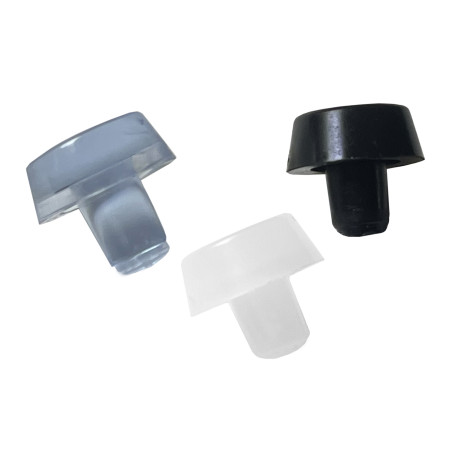 Set of 50 PVC plugs, buffers, bumpers (inside, round, 6.3 mm Set of 50 PVC plugs, buffers, bumpers (inside, round, 6.3 mm