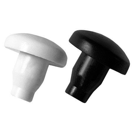 Set van 50 PVC dopjes, pluggen (binnenkant, rond, 7.0 mm, zwart) Set van 50 PVC dopjes, pluggen (binnenkant, rond, 7.0 mm, zwart)