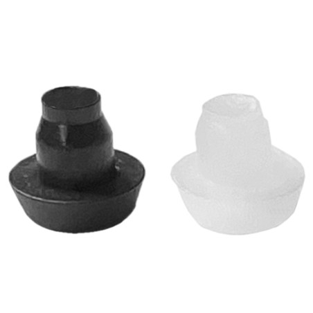 Set of 50 PVC plugs, buffers, bumpers (inside, round, 6.3 mm