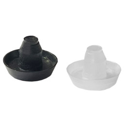 Set of 50 PVC plugs, buffers, bumpers (inside, round, 8.0 mm