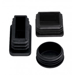 Set of 48 chair leg caps (A:25, D:26, black)