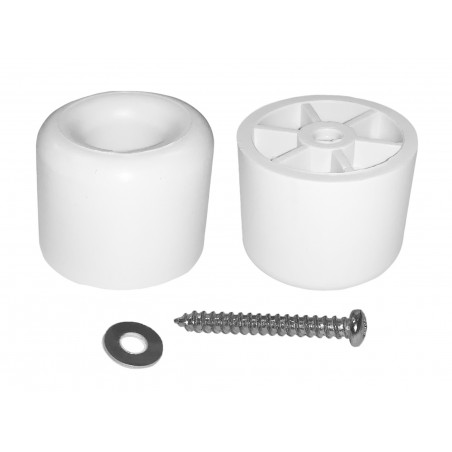 Set di 10 fermaporta (40 mm, montaggio a parete, bianco) Set di 10 fermaporta (40 mm, montaggio a parete, bianco)