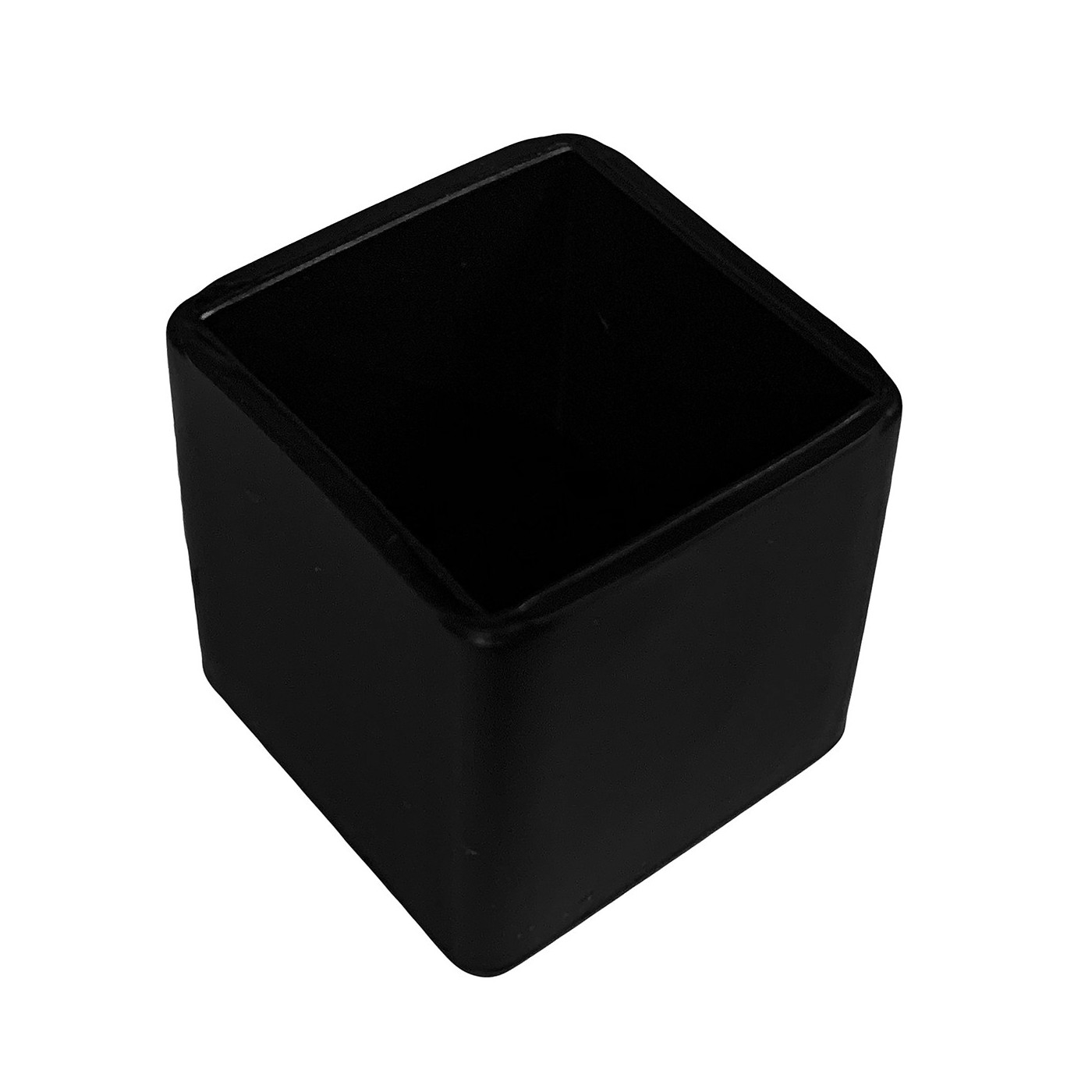 Set of 32 flexible chair leg caps outside square 30 mm black O SQ 30 B