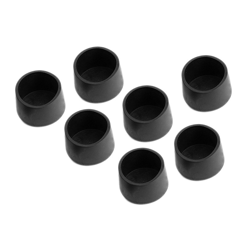 Flexibele stoelpootdop (omdop, rond, 50 mm, zwart) [O-RO-50-B]