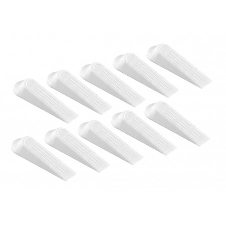 Set of 10 basic door stoppers (white)