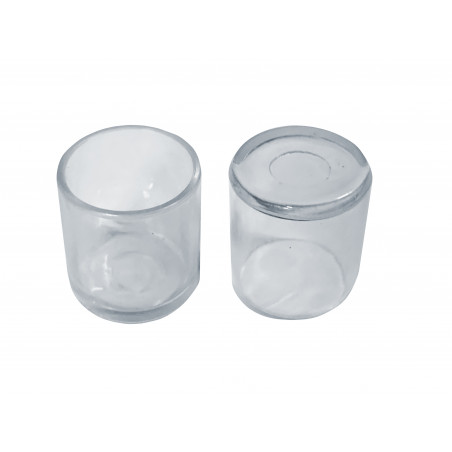 Ohebná krytka nohou židle (vnější, kulatá, 16 mm, průhledná) Ohebná krytka nohou židle (vnější, kulatá, 16 mm, průhledná)
