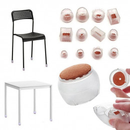 Jeu de 16 couvre-pieds de chaise en plastique (extérieur