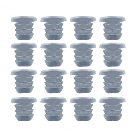 Set of 100 PVC plugs, buffers, bumpers (inside, round, 5.0 mm Set of 100 PVC plugs, buffers, bumpers (inside, round, 5.0 mm