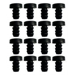 Set of 50 PVC plugs, buffers, bumpers (inside, round, 4.75 mm