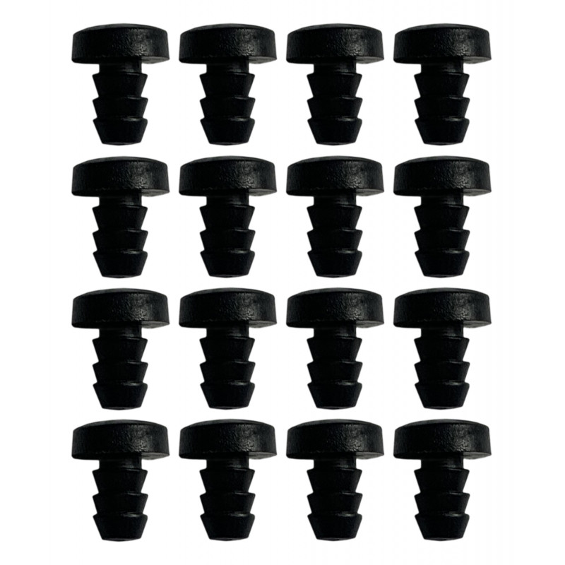 Set of 50 PVC plugs, buffers, bumpers (inside, round, 4.75 mm