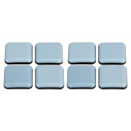 Set von 8 kratzfesten Möbelbodenschonern (quadratisch, 25 mm