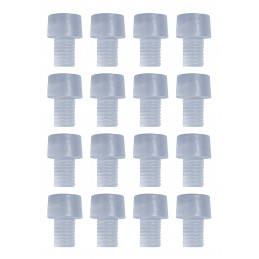 Set di 50 tappi in PVC, tamponi, paraurti (interno, tondo, 6,0