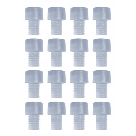 Set of 50 PVC plugs, buffers, bumpers (inside, round, 6.0 mm Set of 50 PVC plugs, buffers, bumpers (inside, round, 6.0 mm