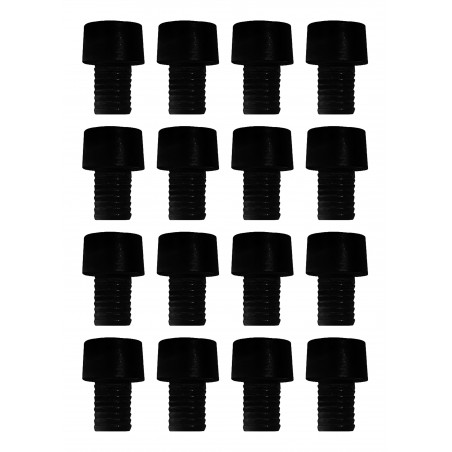 Set of 50 PVC plugs, buffers, bumpers (inside, round, 6.0 mm Set of 50 PVC plugs, buffers, bumpers (inside, round, 6.0 mm