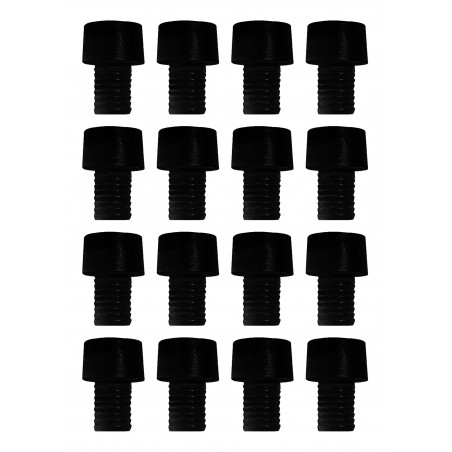 Set of 150 pvc caps, buffers, door dampers (type 4, black, 6 mm) Set of 150 pvc caps, buffers, door dampers (type 4, black, 6 mm)