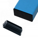 Plastic stoelpootdop (intern, rechthoek, 42-49-50, zwart) [I-RA-20x50-B]