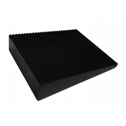 Wedge door stopper (pvc, black, 5x16x60x70 mm)